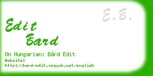 edit bard business card